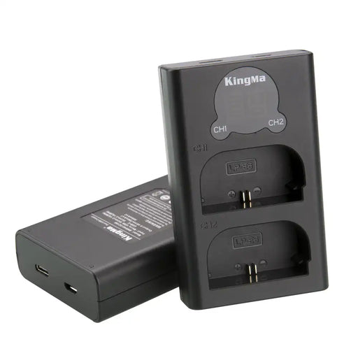 [KingMa] LP - E6 / LP - E6N LP - E6NH Dual Slot LCD Display Camera Battery Charger for Canon LPE6 LPE6N LPE6NH