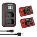 Cano LP - E6 Series Batteries | 2 replacement and Portable Dual Charger with LCD Display Set - LP - E6NH Camera
