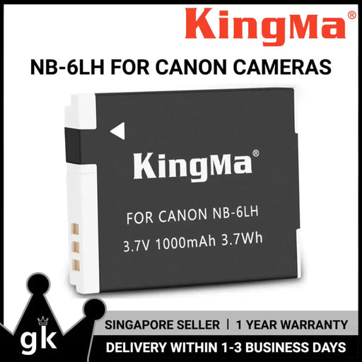 Canon NB-6L 1000mAh Replacement Battery - 1