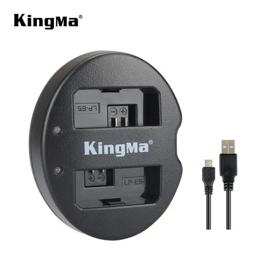 [KingMa] Portable Camera Battery Charger for Canon Batteries type LP - E5 / LP - E6 LP - E8 LP - E10 LP - E12 LP - E17