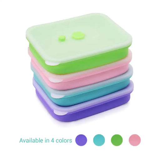 Food Storage Container - High Quality Silicone with Airtight Lid | Set of 3 - 1