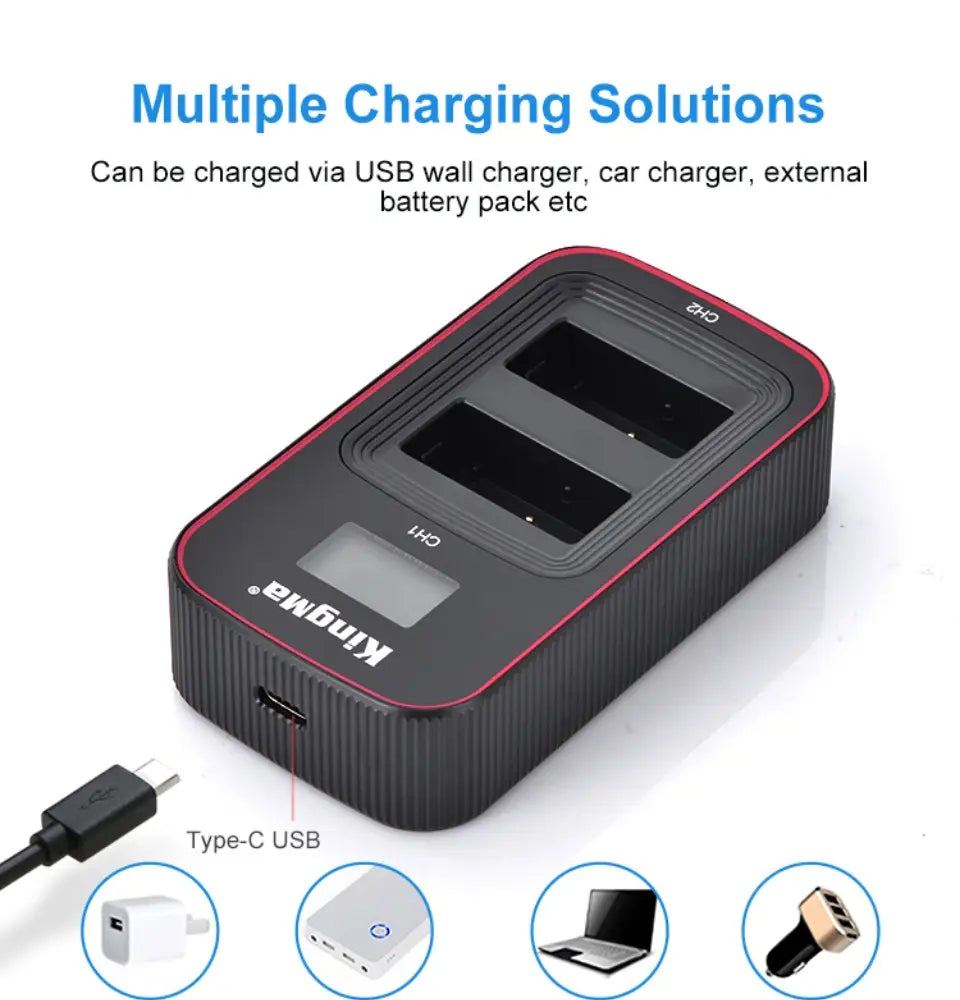 Canon LP - E17 Dual Super Fast Battery Charger with LCD Display