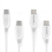 2-Pack Type-C to Type-C Cables (White/Black) [RAVPower RP-CB009]-Cables-RAVPower-White-Gadget King Pte. Ltd.