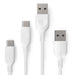2-Pack USB-A to Type-C Cables (White/Black) [RAVPower RP-CB008]-Cables-RAVPower-White-Gadget King Pte. Ltd.