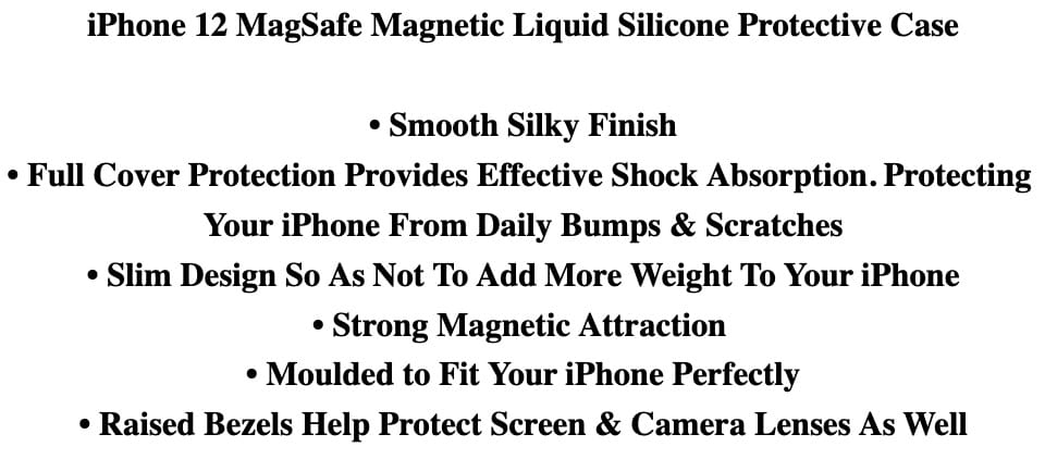 iPhone 12 | Pro Max MagSafe Liquid Silicone Phone Case