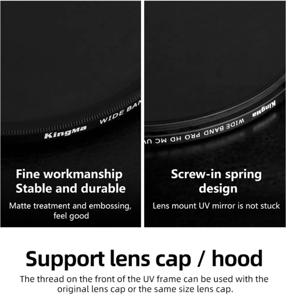 [KingMa] MC UV Filter for Sony Nikon Canon Cameras in 58mm 62mm and 67mm