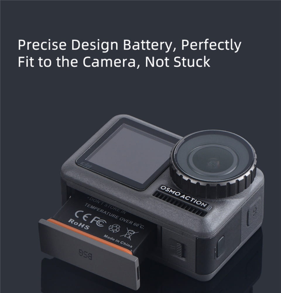 [KingMa] 1220mAh Camera Replacement Battery for DJI OSMO Action Camera - AB1