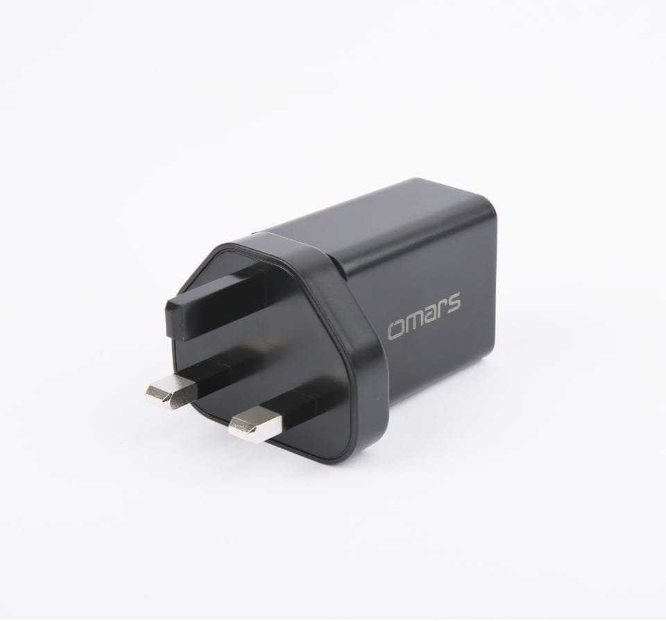 [OMARS] Dual USB Port Wall Charger with USB Type - C and USB - A Port - Supports Apple 20Watts Power Delivery Quick