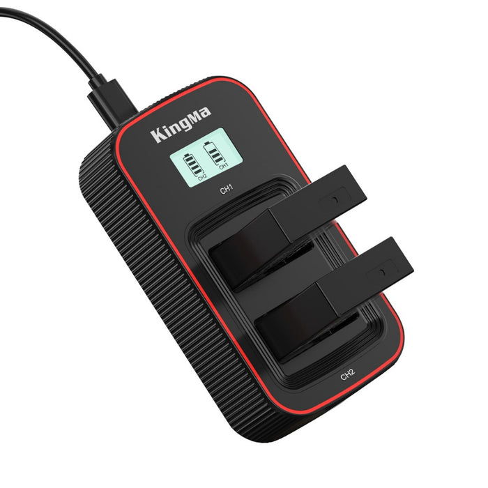 LP-E17 Fully Decoded Replacement Battery and LCD Dual Charger Set for Canon Cameras using LPE17 / LP E17 Batteries