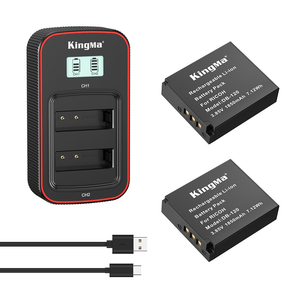 DB-120 Replacement Battery / Set / LCD Dual Charger for Ricoh GR4 Came ...