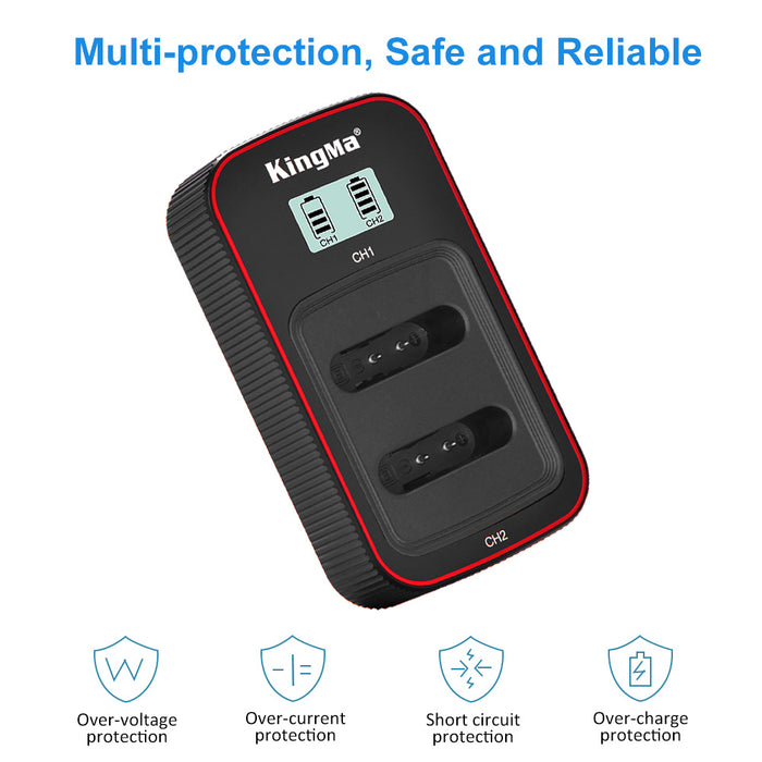 KingMa Li90B & Li92B Set | Olympus | 1100mAh Battery | Dual Charger