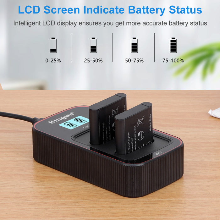 KingMa Li90B & Li92B Set | Olympus | 1100mAh Battery | Dual Charger