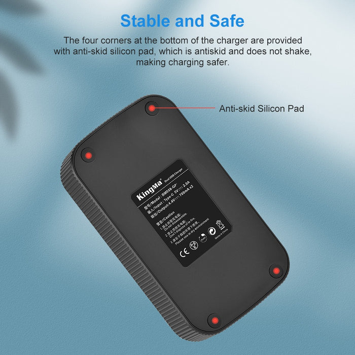 GoPro Hero 8 / 7 / 6 / 5 Replacement Battery and LCD Dual Charger Set