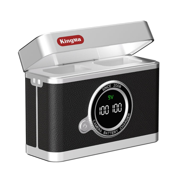 2-in-1 Battery Charging Case for NP-FW50 / LP-E12 / LP-E17 / NP-W126 Batteries