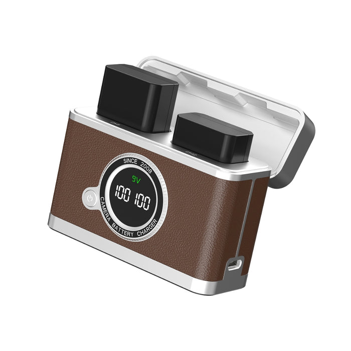 2-in-1 Battery Charging Case for NP-FW50 / LP-E12 / LP-E17 / NP-W126 Batteries