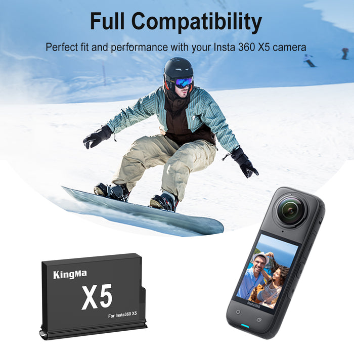 IS360X5B Replacement Battery for Insta360 One X5
