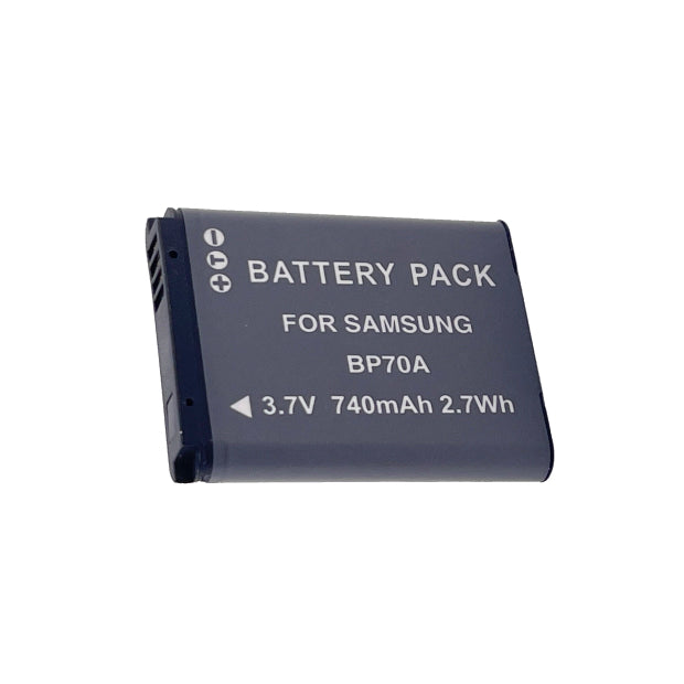 BP70A Replacement Battery and Charger Set for Samsung Camera