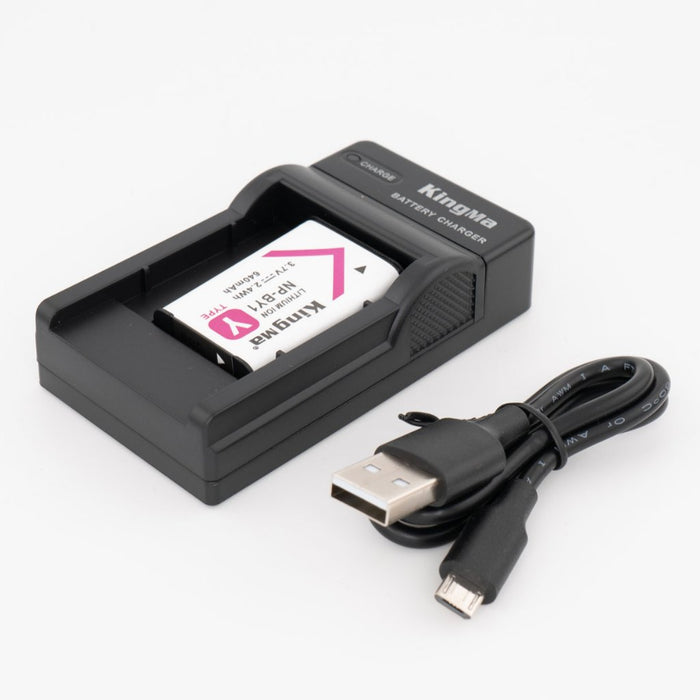 NP-BY1 Replacement Battery and Charger Set for Sony Camera