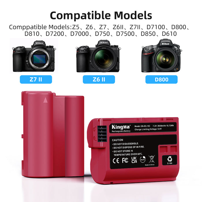 LP-E6NH | Canon | 2600mAh | Replacement Battery