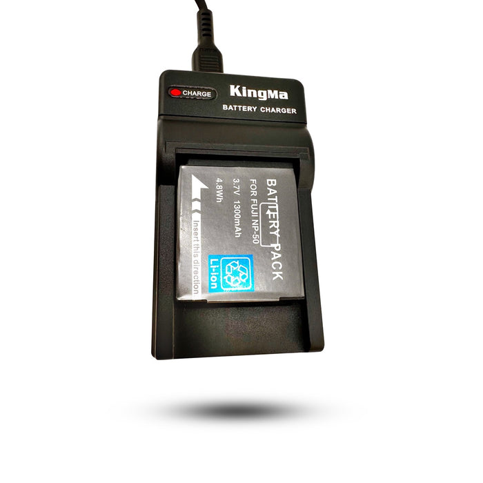 NP-50 Replacement Battery and Charger Set for Fujifilm Camera