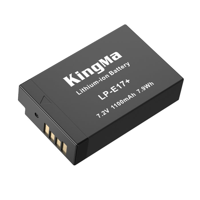LP-E17 Fully Decoded Replacement Battery and LCD Dual Charger Set for Canon Cameras using LPE17 / LP E17 Batteries