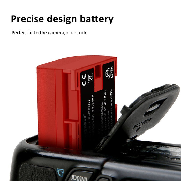 LP-E6NH Replacement Battery 2600mAh for Canon Camera