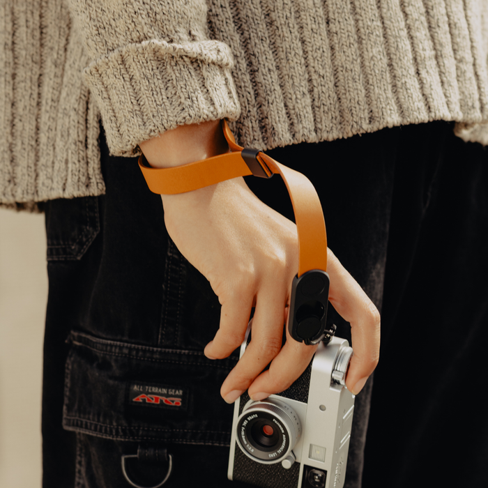 Cuff Leather Camera Wrist Strap