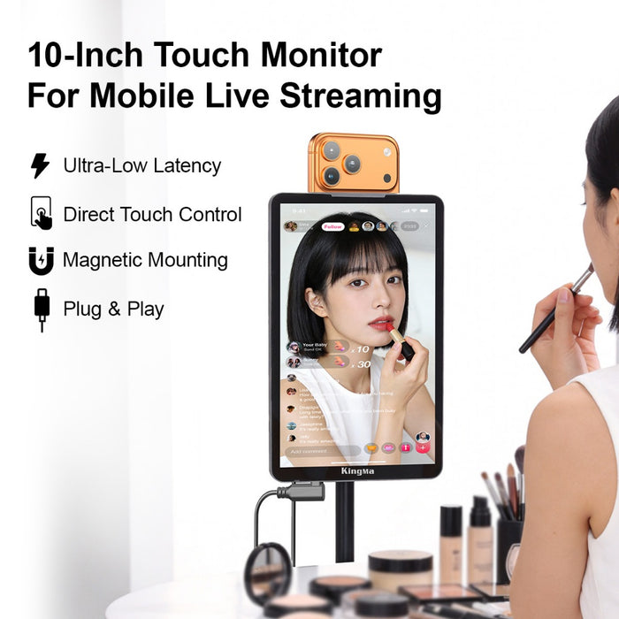 10 inch Touch Monitor for Mobile Phone Live Streaming