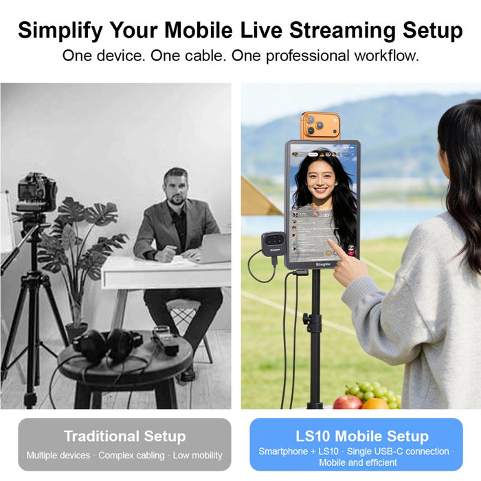 10 inch Touch Monitor for Mobile Phone Live Streaming
