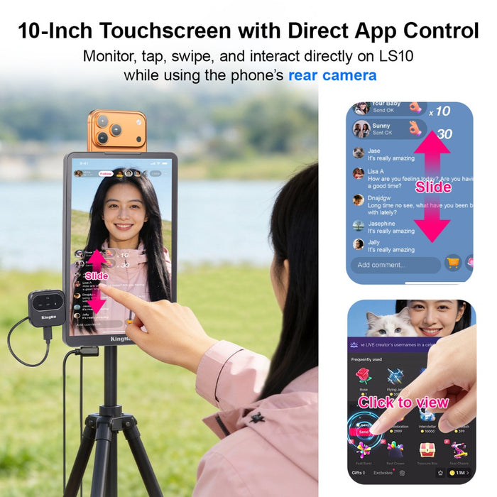 10 inch Touch Monitor for Mobile Phone Live Streaming