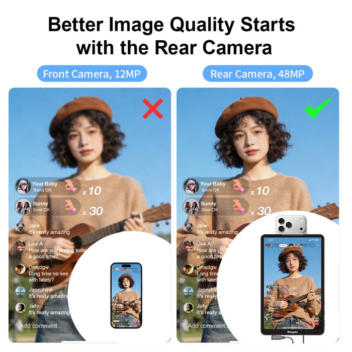 10 inch Touch Monitor for Mobile Phone Live Streaming
