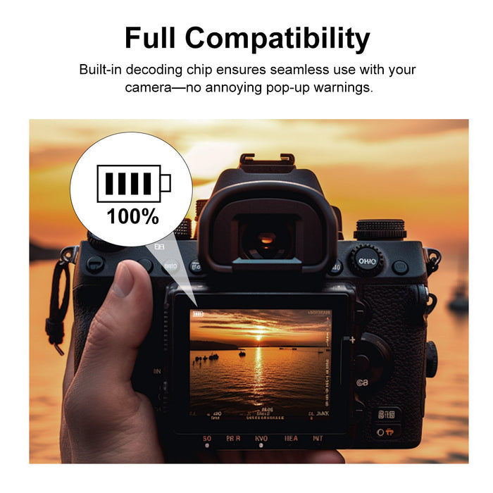 DMW-BLK22 Replacement Battery 2600mAh with Type-C Charging Port for Panasonic Cameras