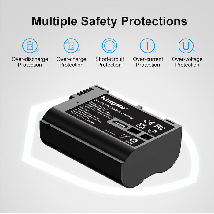 EN-EL15 | Nikon | 2600mAh | Replacement Battery | USB Type-C Port