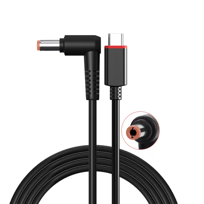 Lenovo Round Tip DC 5525 to Type-C Charging Cable