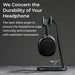 Desktop Headset Stand with Wireless Charging Pad for Phones | AirPods | True Wireless Stereos - 3