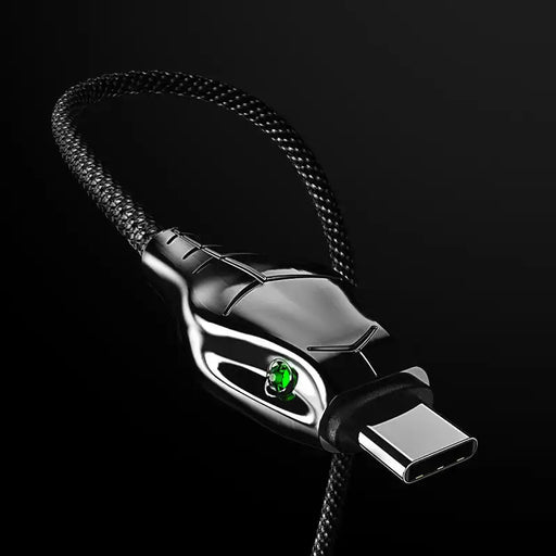 [Benks] BLACK MAMBA 120cm USB - A to Type - C Cable Enhanced Nylon - Braided Data Sync And Fast Charging - USB