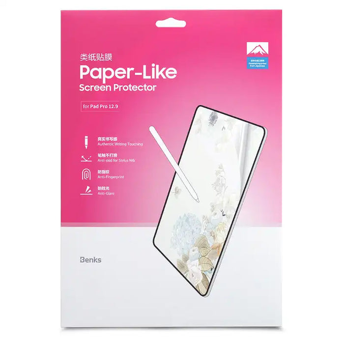 [BENKS] Paper - Feel Matte Screen Protector For iPad 2022 / 9.7 / 10.2 / Pro 10.5 / Air 5/4/3/2