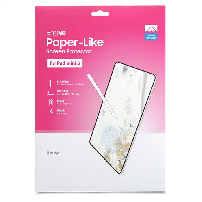 [BENKS] Paper - Feel Matte Screen Protector For iPad 2022 / 9.7 / 10.2 / Pro 10.5 / Air 5/4/3/2