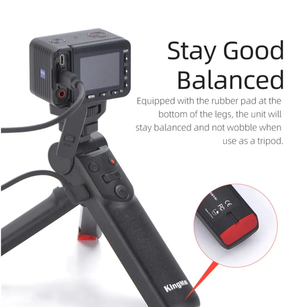[KingMa] Vlogging Portable Camera Grip and Mini Tripod for Sony Mirrorless Cameras and Digital Compact Cameras