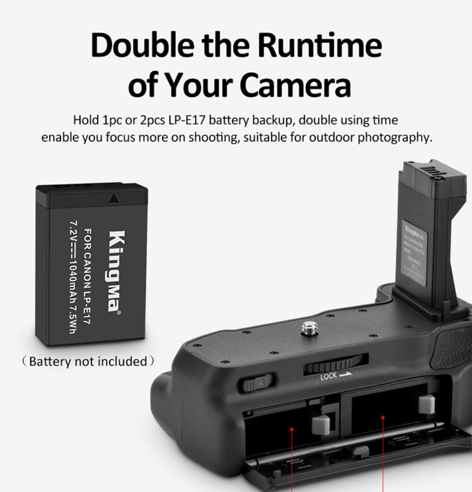 Canon EOS 800D | 77D 9000D T7I X9I Premium Camera Battery Grip