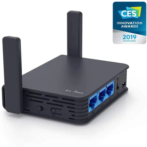 Ext Gigabit Travel AC Router (Slate) 300Mbps(2.4G) + 433Mbps(5G) Wi - Fi 128MB RAM MicroSD Support OpenWrt/LEDE pre
