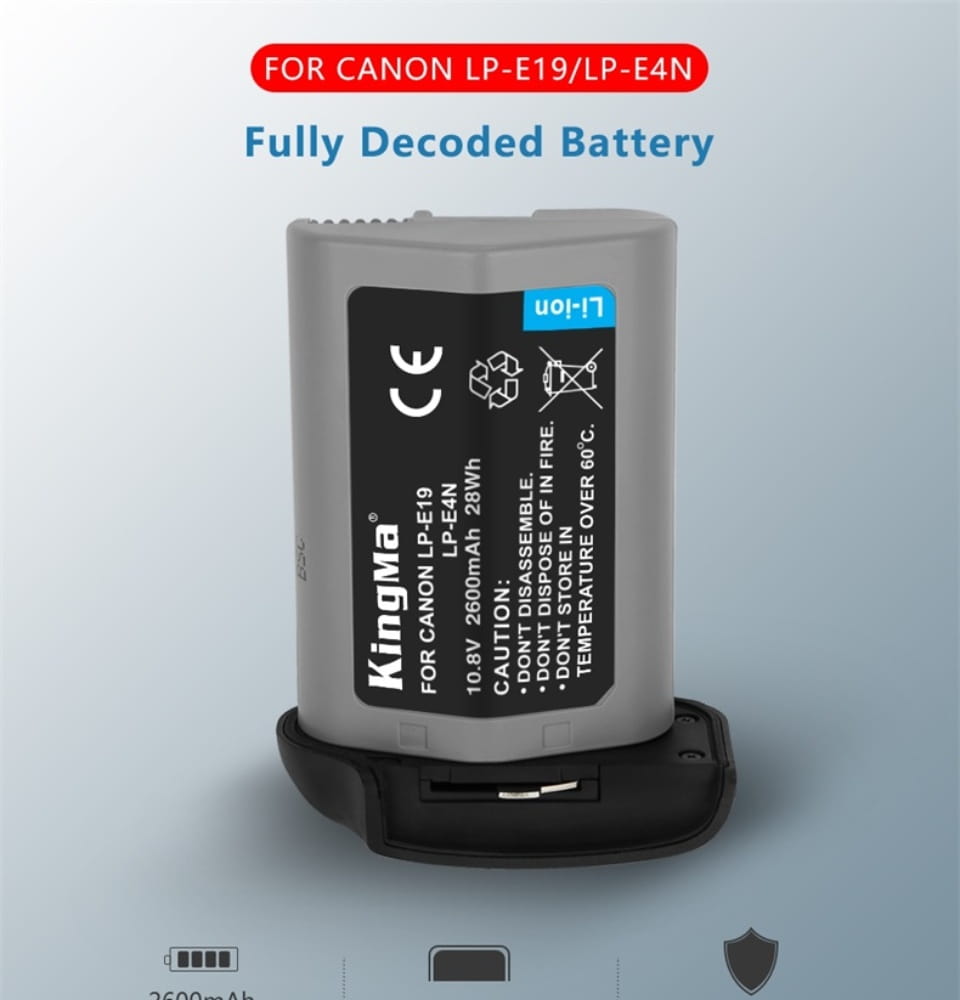 Canon LP - E19 | LP - E4N 2600mAh Replacement Battery
