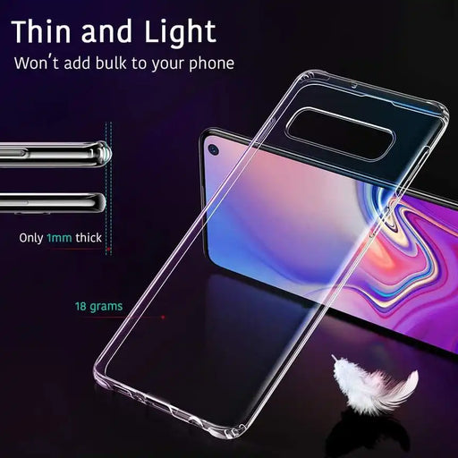 Galaxy S10 E Essential Slim Clear Soft TPU Case (Clear)