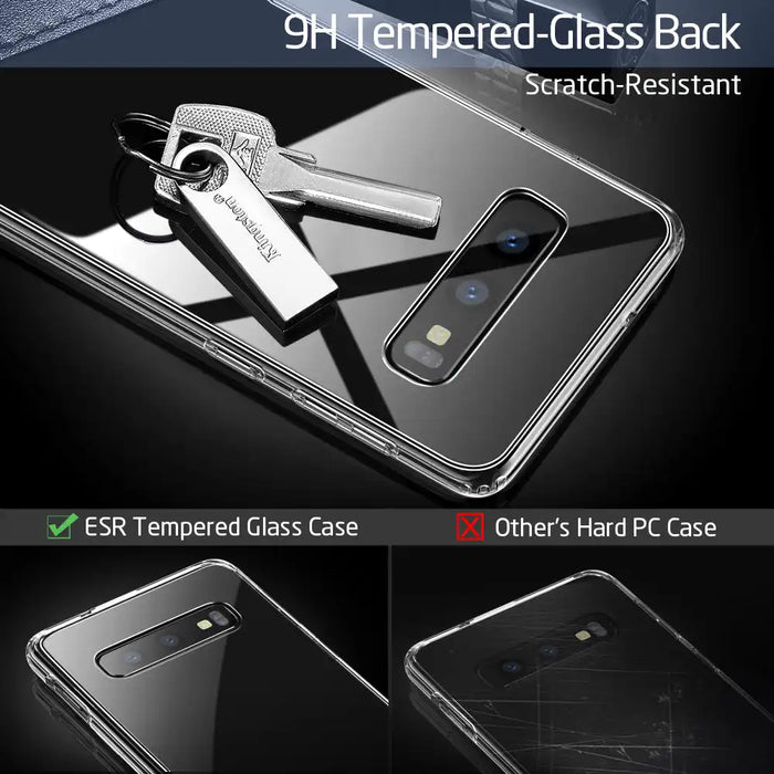 Galaxy S10 E Mimic Tempered Glass Case (Clear) - Clear