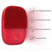 [Inface] Facial Cleansing Brush Electric Sonic Silicone Face Deep Cleanser [Upgrade Version] - Red Device