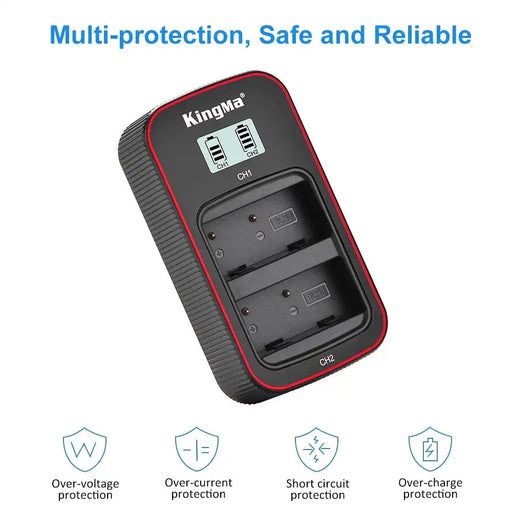 KingMa BLH-1 Fast Charger | Olympus | Dual Slot - 2