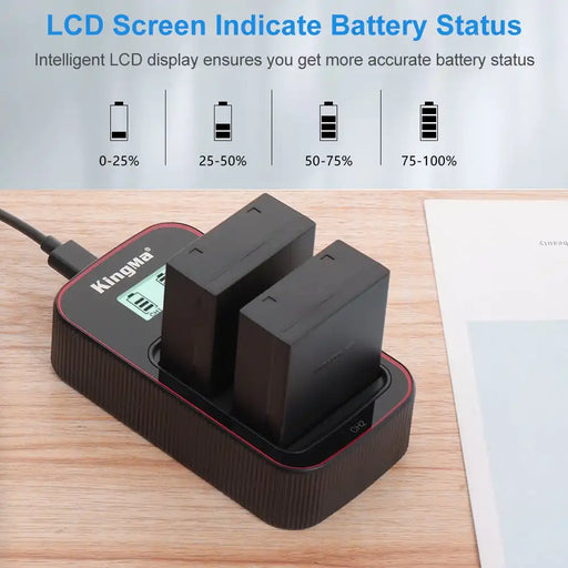 KingMa BLH-1 Set | Olympus | 1600mAh Battery | Dual Slot Fast Charger - 2
