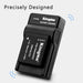 [KingMa] Camera Replacement Battery and Charger Set for DMW - BLH7E / DMW - BLH7 USB Fast Lumix DC - GX850 DMC - LX10