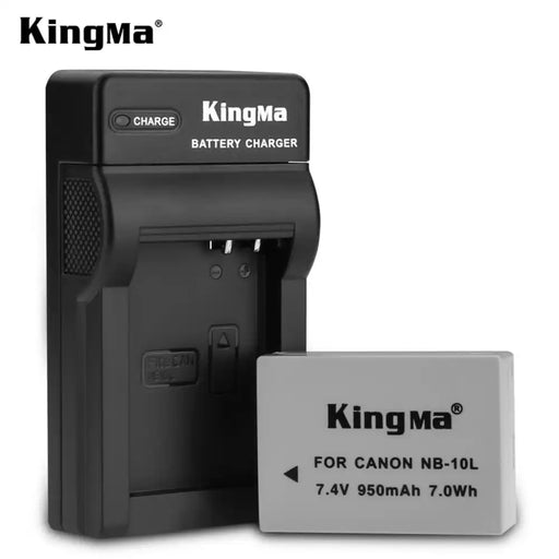 [KingMa] NB - 10L Camera Replacement Battery and USB Fast Charger Set OR Single for Canon PowerShot G1X G3X G15 G16