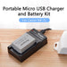 [KingMa] NB - 7L Camera Replacement Battery and USB Fast Charger Set for Canon G10 G11 G12 NB7L - Batteries